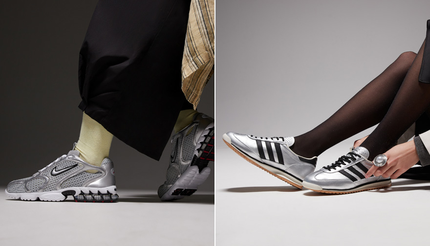 Shine bright: incalțaminte argintie. Cu ce se asorteaza?